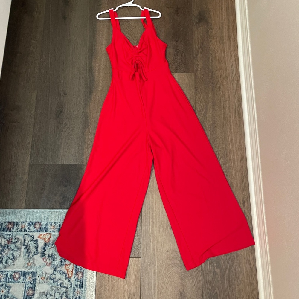 Guess Red Sleeveless Jumpsuit
